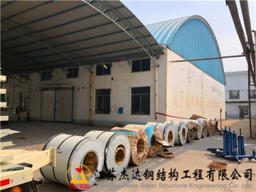 山東濱州染印廠拱形屋頂翻新工程